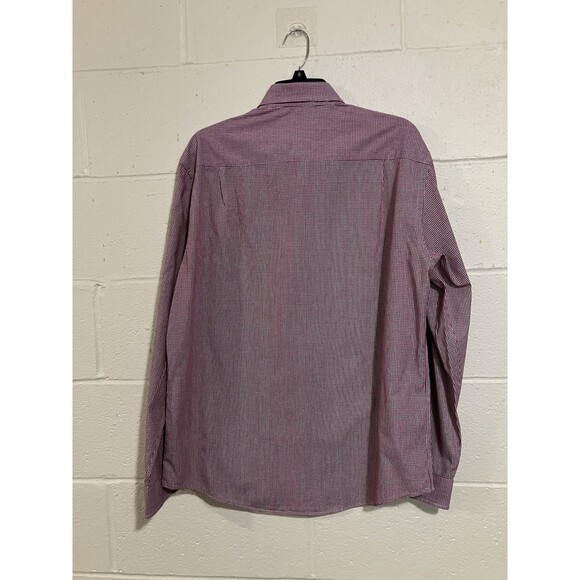 Nautica Shirt Mens 15.5 34/35 Red Gingham Plaid Button Down - Picture 2 of 9